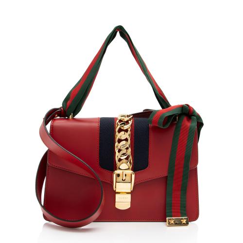 Gucci Calfskin Sylvie Small Shoulder Bag