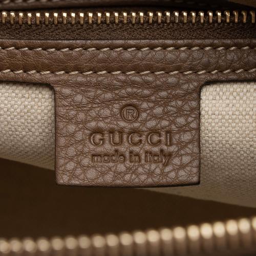 Gucci Canvas Flora Joy Convertible Medium Boston Bag