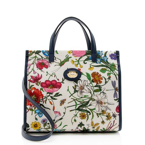 Gucci Canvas Flora Tote