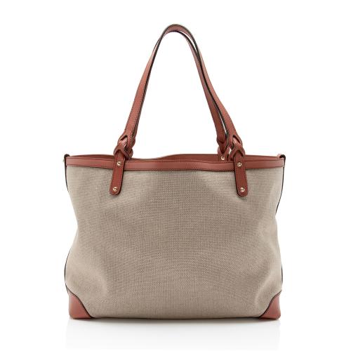 Gucci Canvas Leather Craft Tote