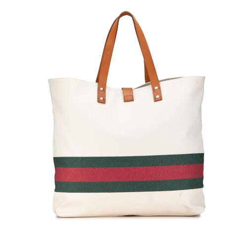 Gucci Canvas Web Tote