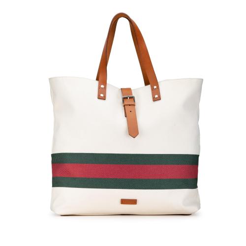 Gucci Canvas Web Tote