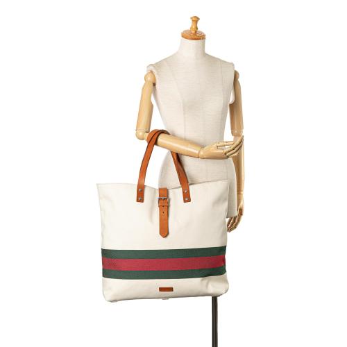 Gucci Canvas Web Tote