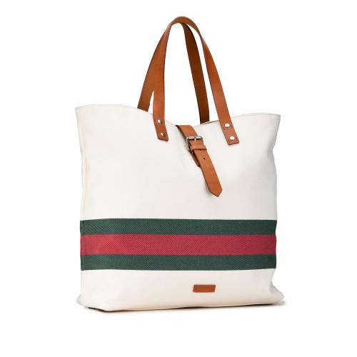 Gucci Canvas Web Tote