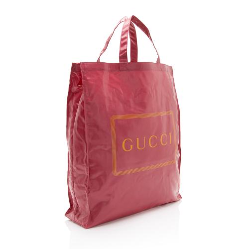 Gucci Coated Canvas Logo Tote