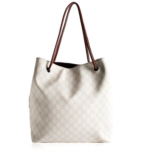 Gucci Coated GG Fabric Shopping Tote