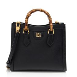 Gucci Cuir Leather Diana Small Tote