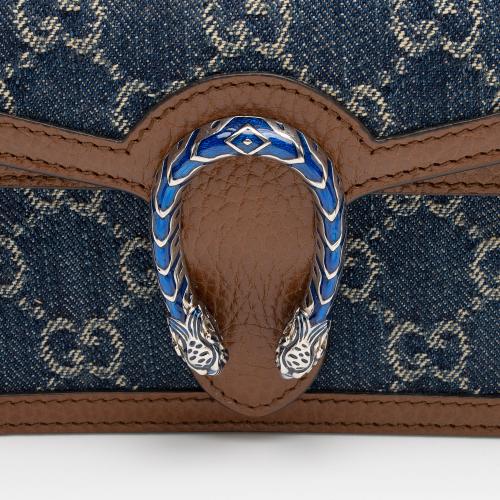 Gucci Denim Dionysus Super Mini Shoulder Bag