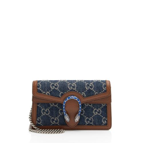 Gucci Denim Dionysus Super Mini Shoulder Bag