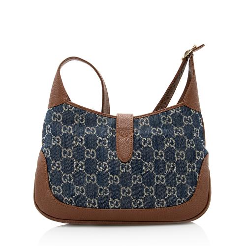 Gucci GG Denim Jackie 1961 Small Shoulder Bag