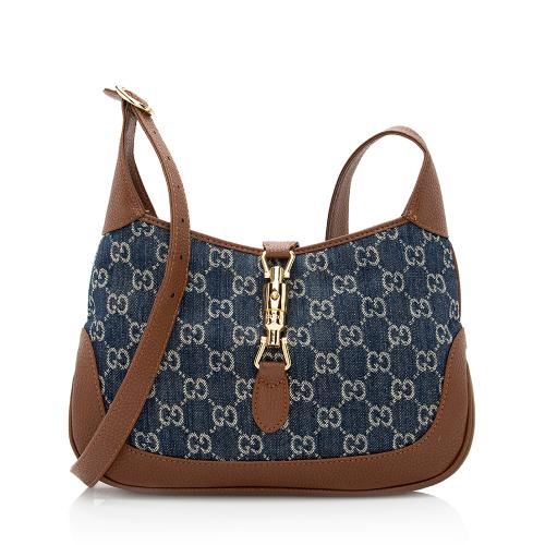 Gucci GG Denim Jackie 1961 Small Shoulder Bag