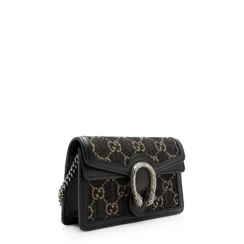 Gucci Denim Dionysus Super Mini Shoulder Bag