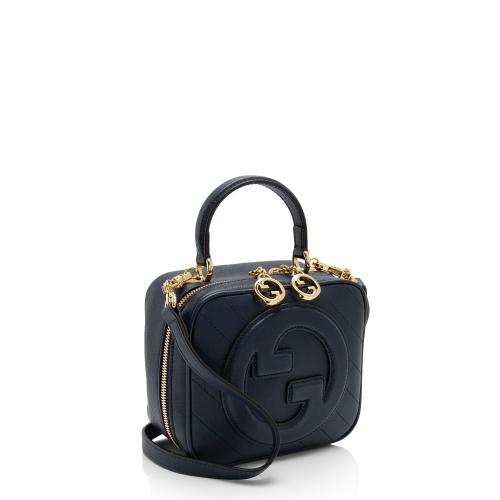 Gucci Diagonal Stitched Calfskin Blondie Top Handle