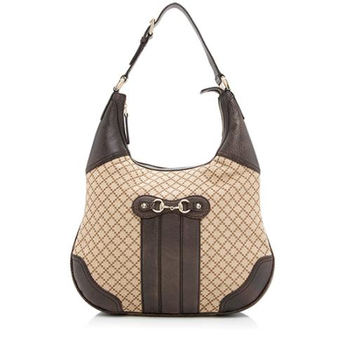 Gucci Diamante Canvas Catherine Shoulder Bag