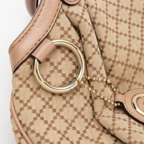 Gucci Diamante Canvas Sukey Medium Tote