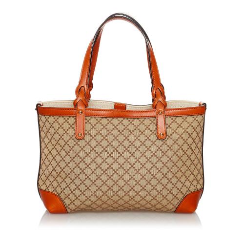 Gucci Diamante Craft Canvas Tote Bag