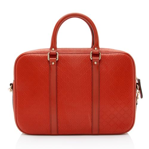 Gucci Diamante Leather Briefcase