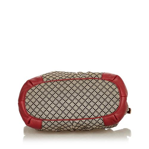 Gucci Diamante Sukey Canvas Satchel