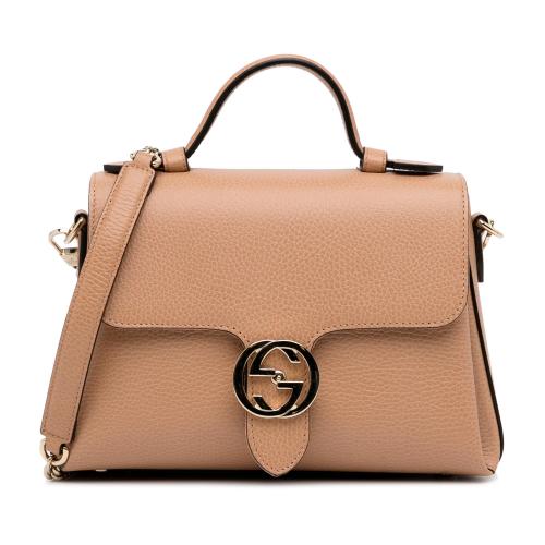 Gucci Dollar Calf Interlocking G Satchel