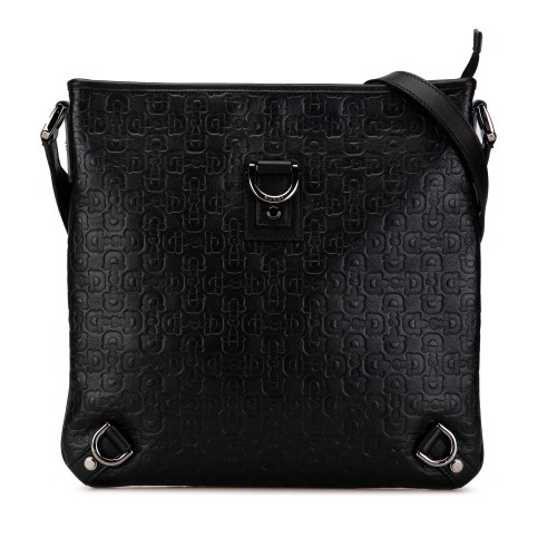 Gucci Embossed Leather Abbey D-Ring Horsebit Crossbody