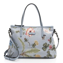 Gucci Flora Canvas Zip Medium Tote