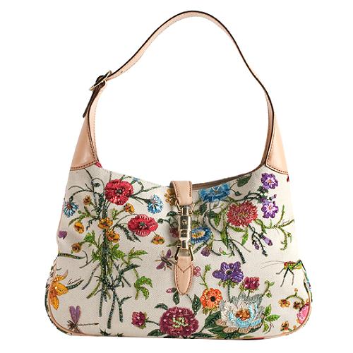 Gucci Flora Jackie O Hobo Handbag