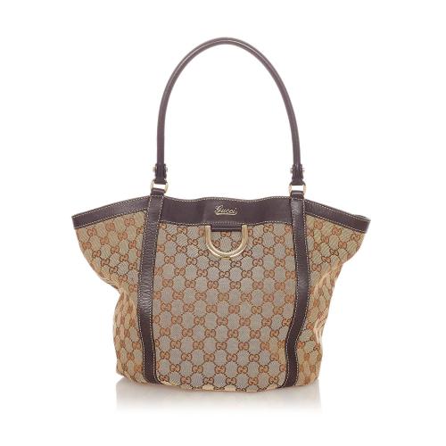 Gucci GG Abbey D-Ring Canvas Tote Bag