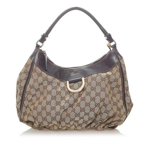 Gucci GG Canvas Abbey D-Ring Hobo Bag