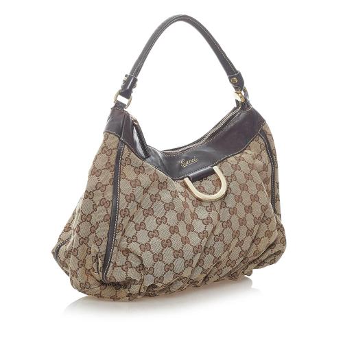 Gucci GG Canvas Abbey D-Ring Hobo Bag