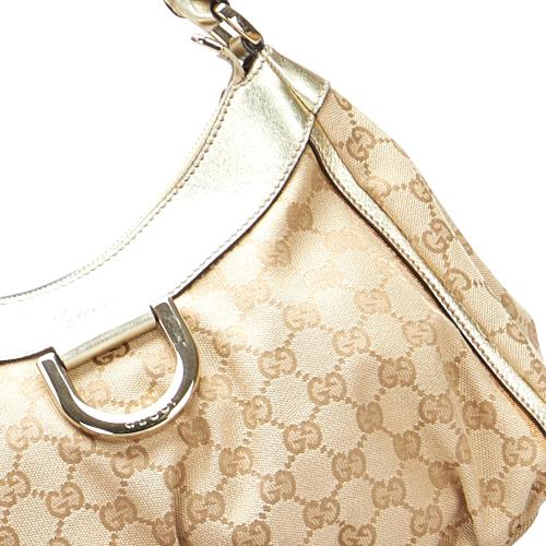 Gucci GG Canvas Abbey D Ring Shoulder Bag