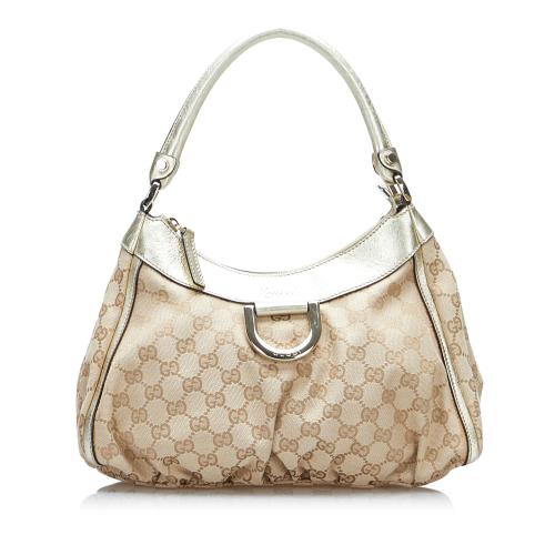 Gucci GG Canvas Abbey D Ring Shoulder Bag