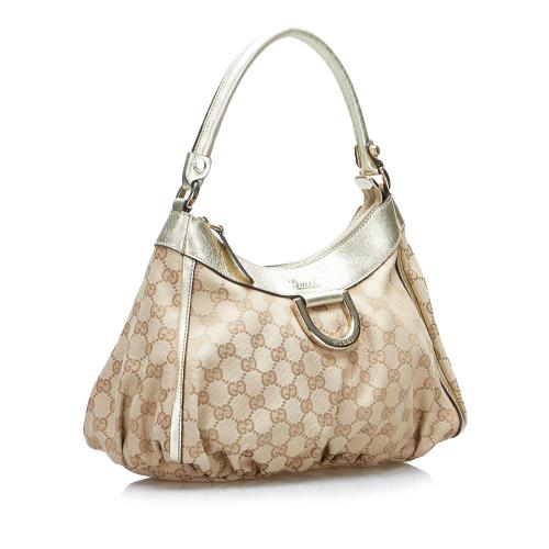 Gucci GG Canvas Abbey D Ring Shoulder Bag