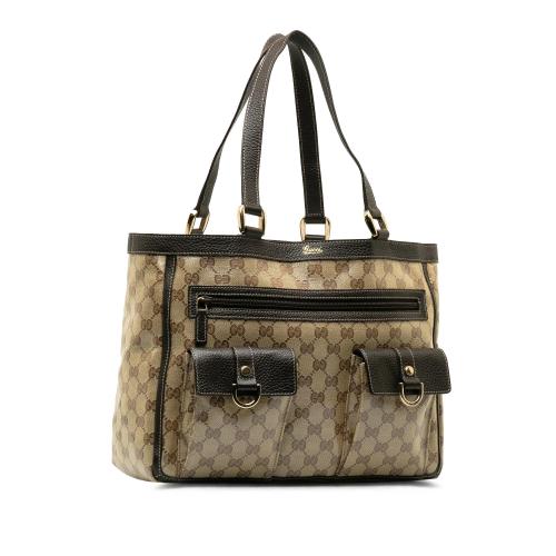 Gucci GG Canvas Abbey Pocket Tote