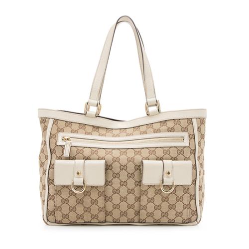 Gucci GG Canvas Abbey Pocket Tote