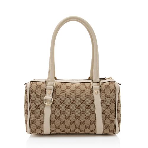 Gucci GG Canvas Abbey Small Boston Bag