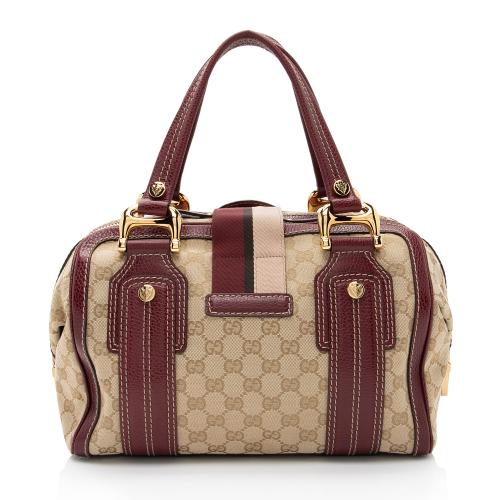 Gucci GG Canvas Aviatrix Medium Boston Bag