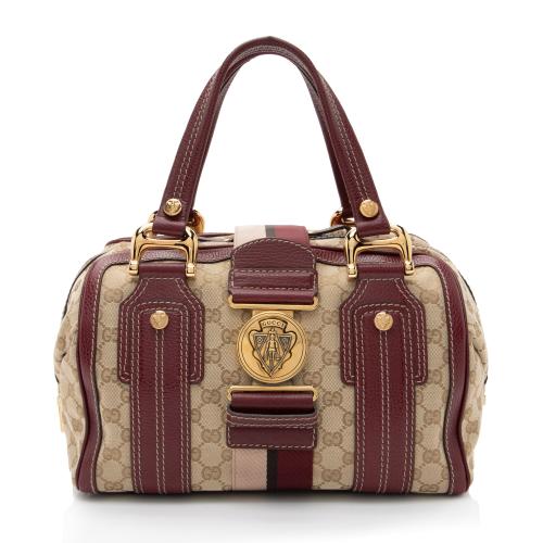 Gucci GG Canvas Aviatrix Medium Boston Bag