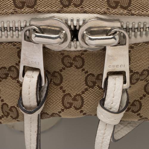 Gucci GG Canvas Bamboo Bar Large Tote