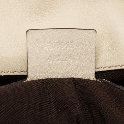 Gucci GG Canvas Bamboo Peggy Shoulder Bag