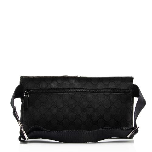 Gucci GG Canvas Double Pocket Belt Bag