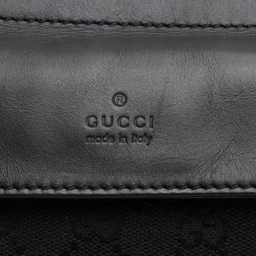 Gucci GG Canvas Double Pocket Belt Bag