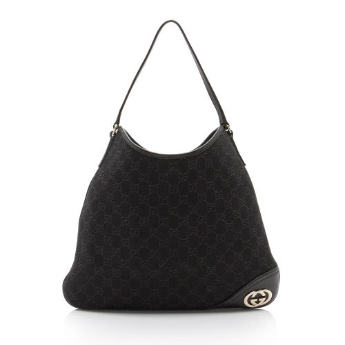 Gucci GG Canvas Britt Medium Hobo