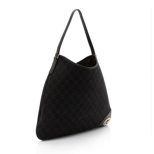 Gucci GG Canvas Britt Medium Hobo