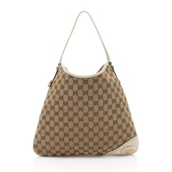 Gucci GG Canvas Britt Medium Hobo