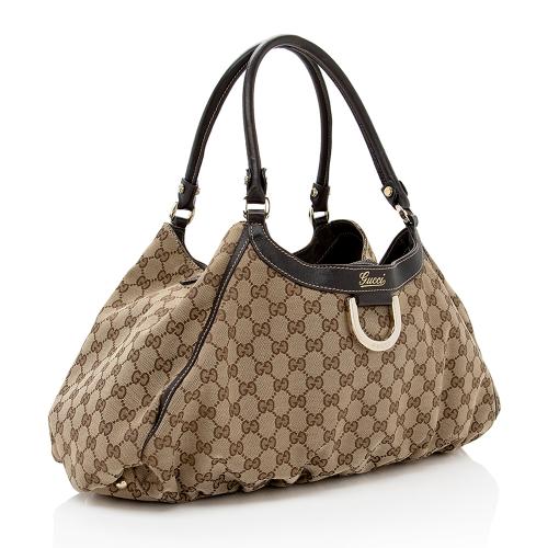 Gucci GG Canvas D Ring Large Hobo - FINAL SALE