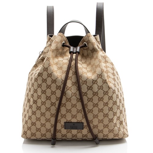 Gucci GG Canvas Drawstring Backpack