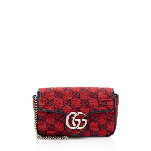 Gucci GG Canvas GG Marmont Mini Flap Bag