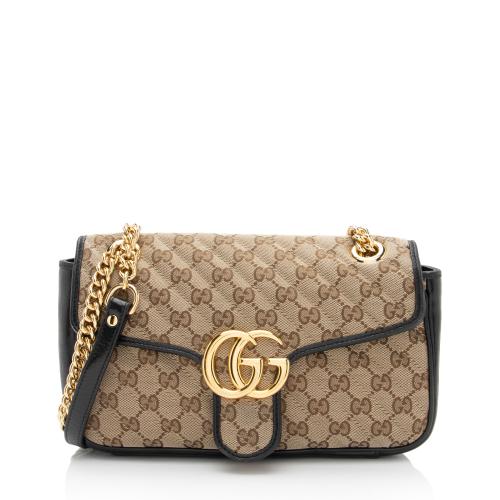 Gucci GG Canvas GG Marmont Small Flap Shoulder Bag