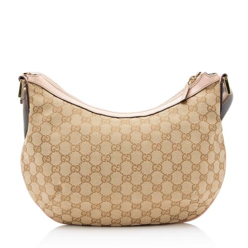 Gucci GG Canvas Half Moon Medium Messenger