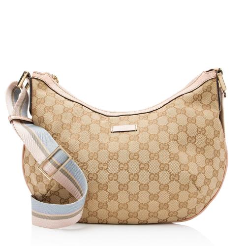 Gucci GG Canvas Half Moon Medium Messenger